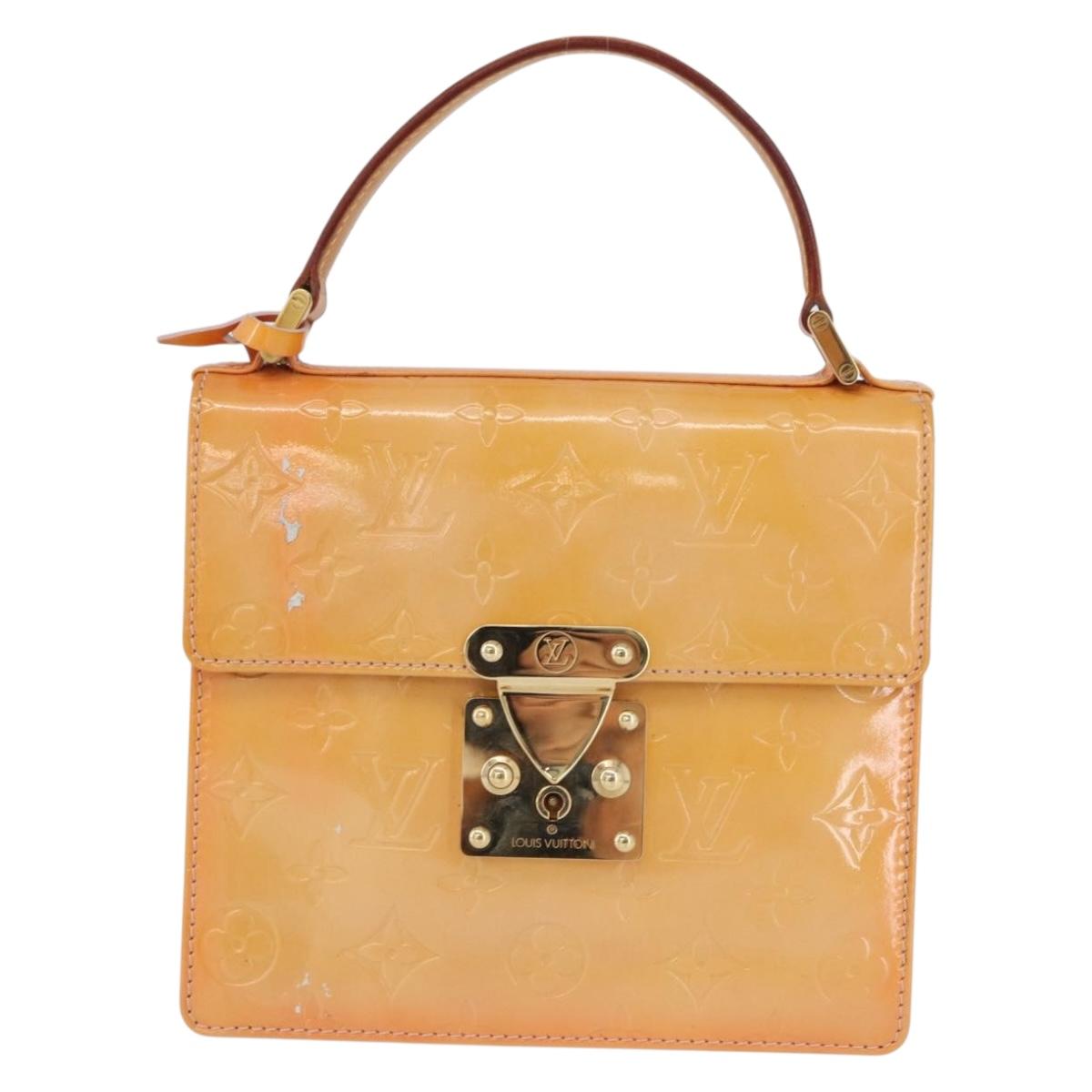 LOUIS VUITTON Vernis Spring Street Bag Marshmallow Pink M91033 LV Auth ep13919
