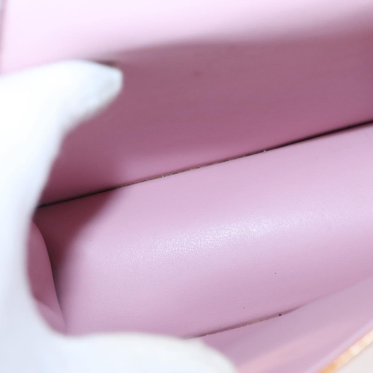 LOUIS VUITTON Vernis Spring Street Bag Marshmallow Pink M91033 LV Auth ep13919