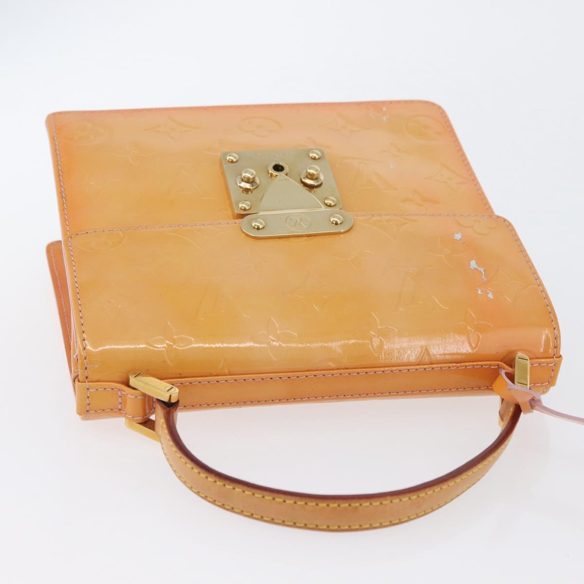 LOUIS VUITTON Vernis Spring Street Bag Marshmallow Pink M91033 LV Auth ep13919