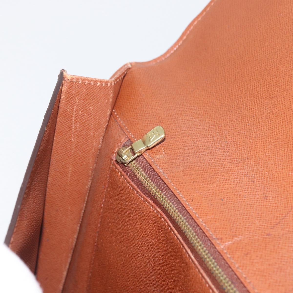 LOUIS VUITTON Monogram Porte Envelope Clutch Bag M51801 LV Auth ep13920