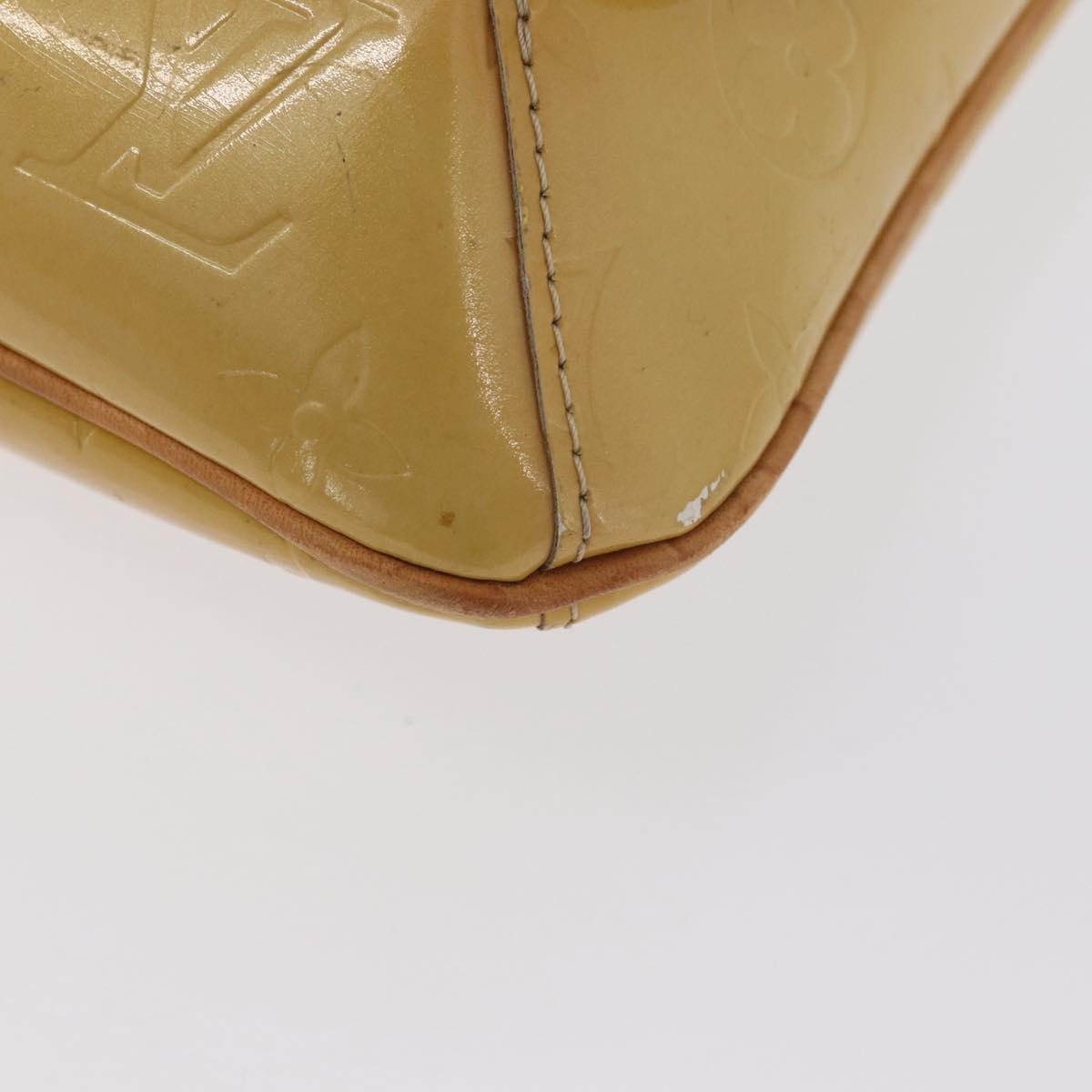 LOUIS VUITTON Monogram Vernis Thompson Street Bag Beige M91301 LV Auth ep13928