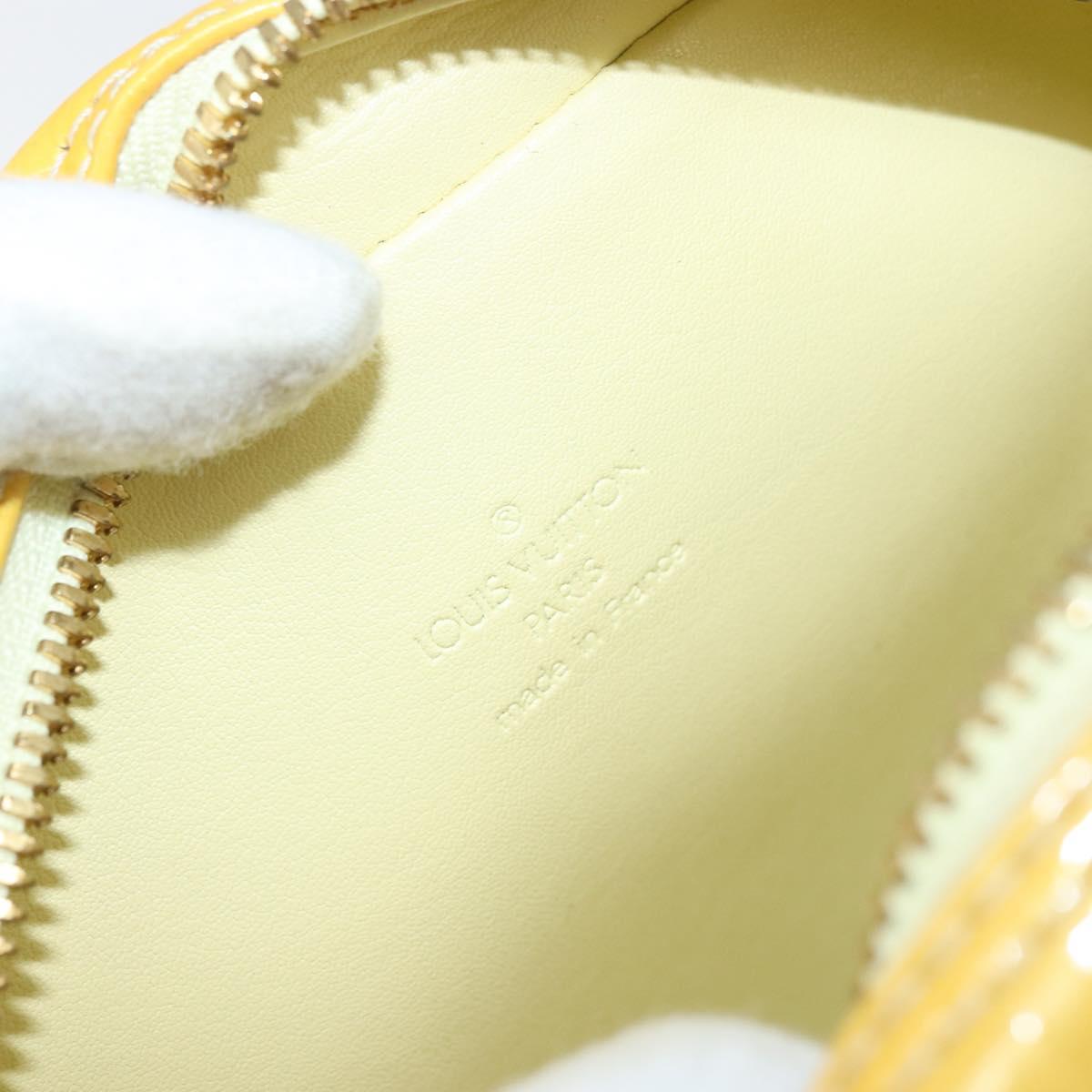 LOUIS VUITTON Monogram Vernis Wooster Bag Lime Yellow M91075 LV Auth ep13931