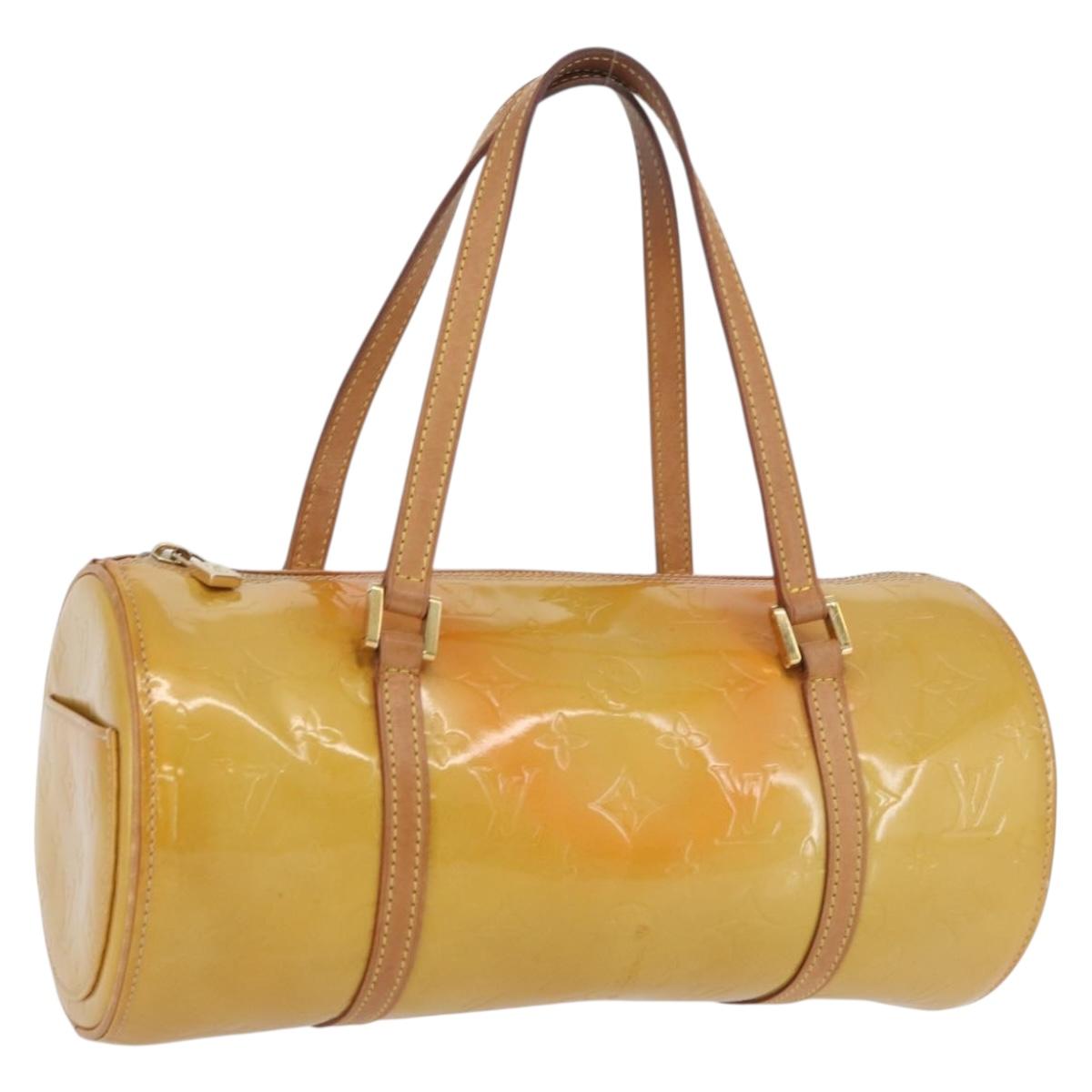 LOUIS VUITTON Monogram Vernis Bedford Hand Bag Beige M91006 LV Auth ep13944A