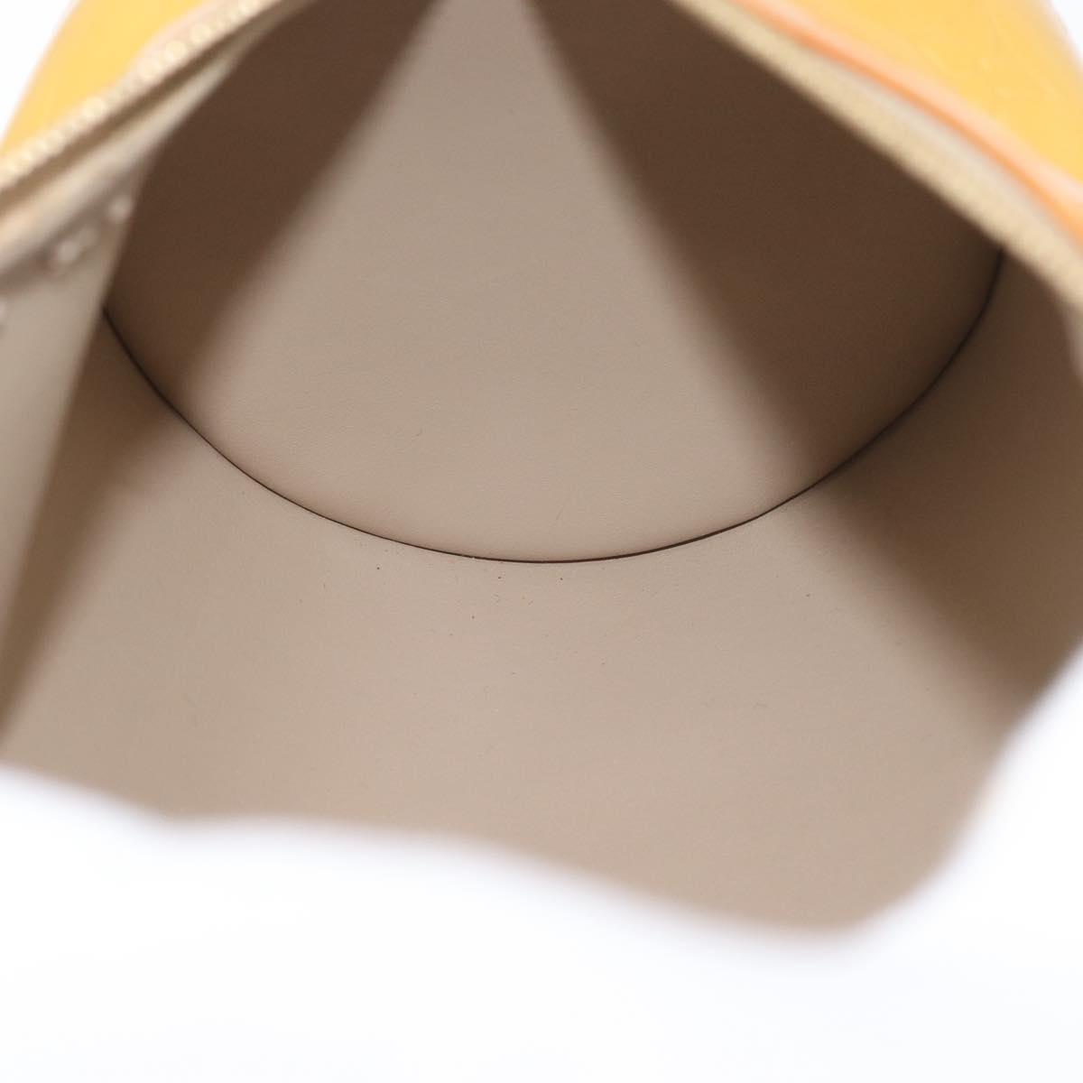 LOUIS VUITTON Monogram Vernis Bedford Hand Bag Beige M91006 LV Auth ep13944A