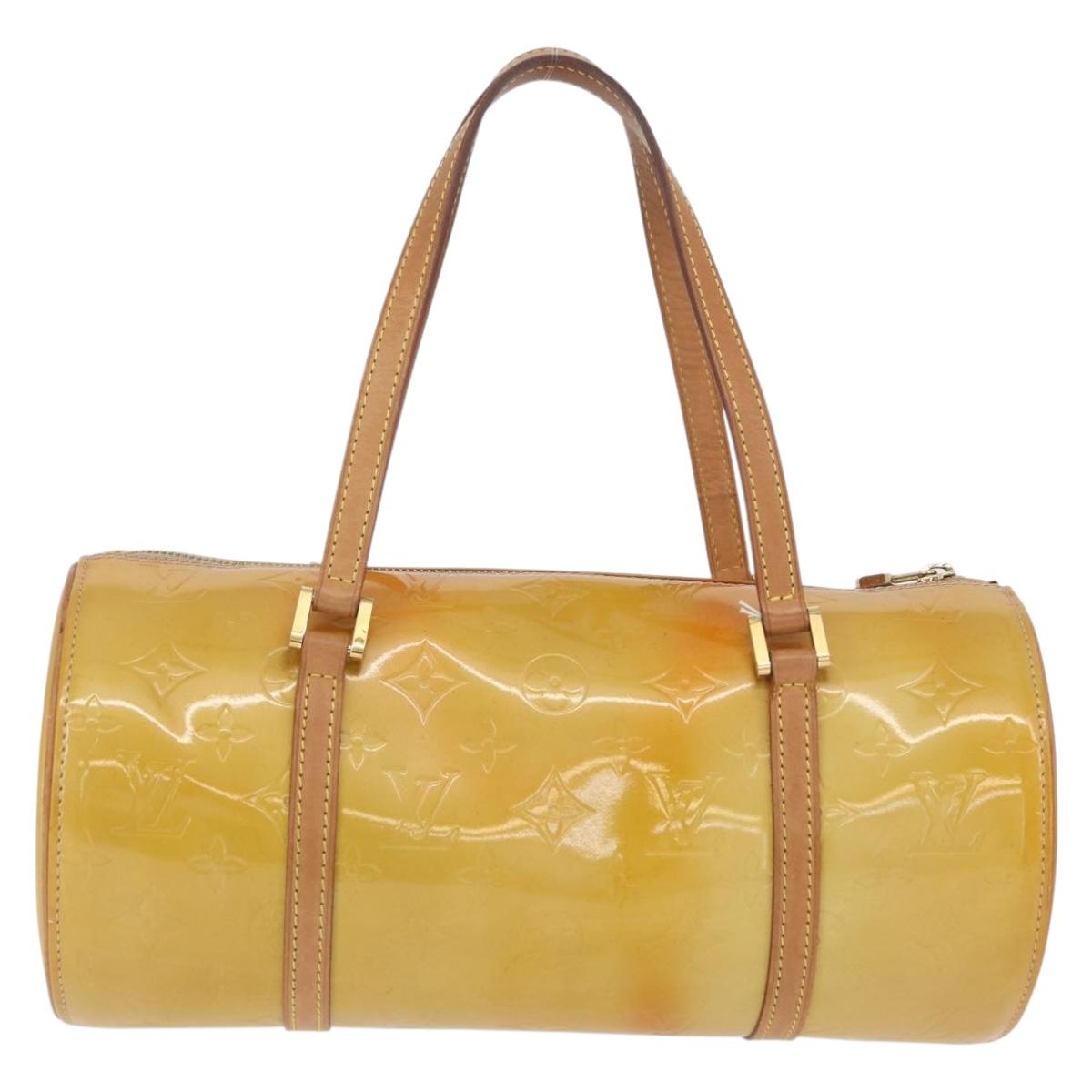 LOUIS VUITTON Monogram Vernis Bedford Hand Bag Beige M91006 LV Auth ep13944A