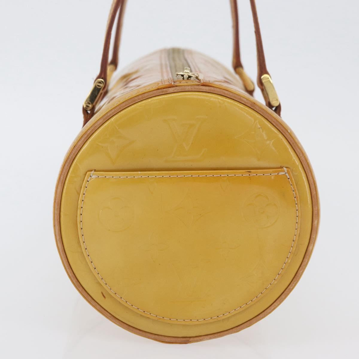 LOUIS VUITTON Monogram Vernis Bedford Hand Bag Beige M91006 LV Auth ep13944A