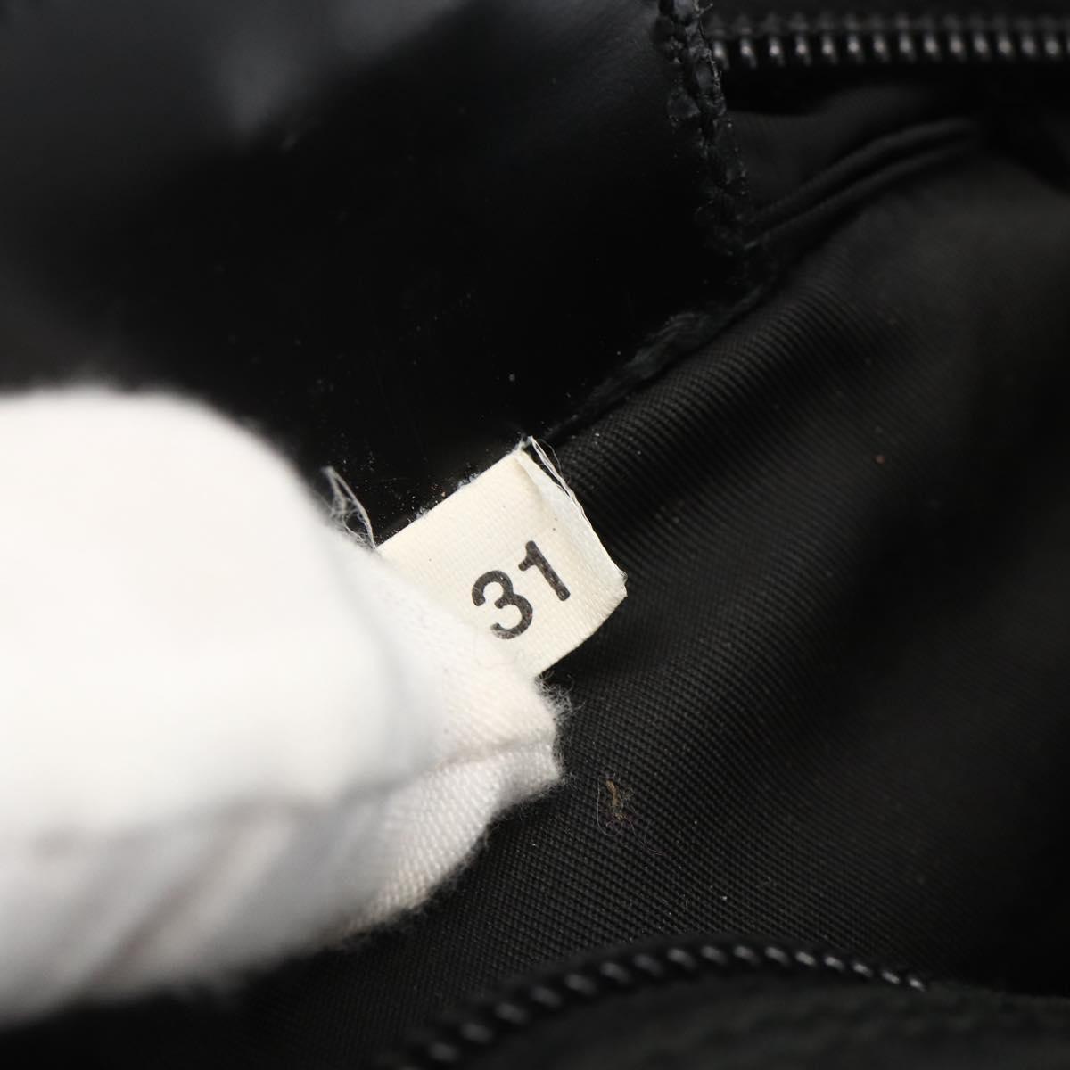 PRADA Shoulder Bag Nylon Black Silver Auth ep13949