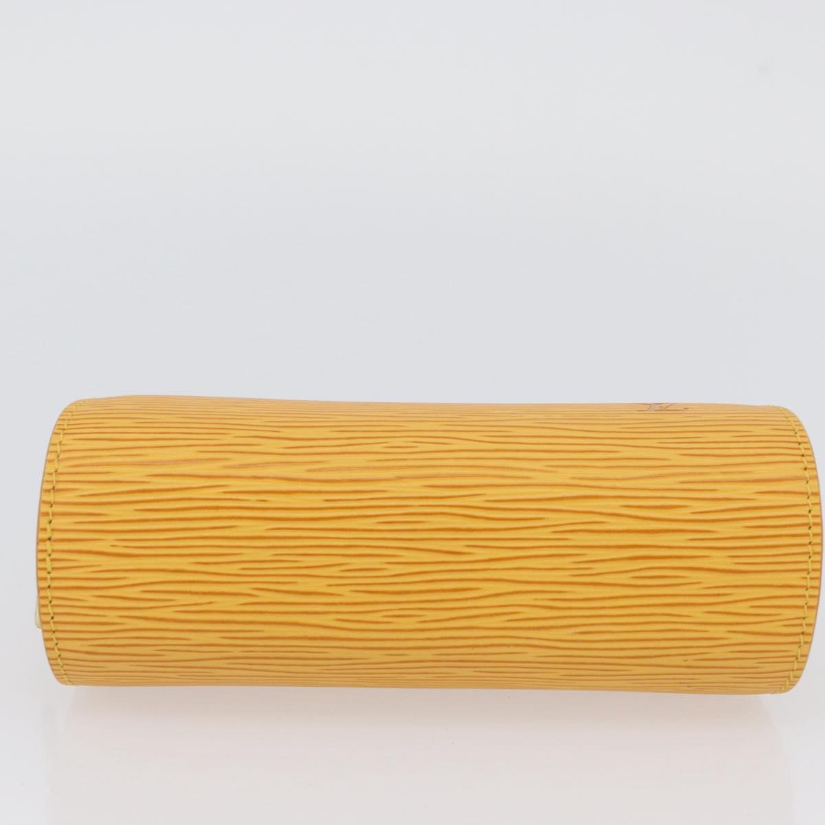 LOUIS VUITTON Epi Dauphine PM Pouch Yellow M48449 LV Auth ep13951