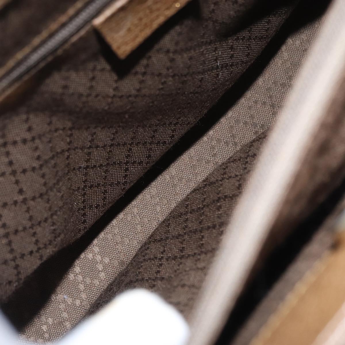 GUCCI Bamboo Hand Bag Leather Brown Gold 002 8260 Auth ep13953