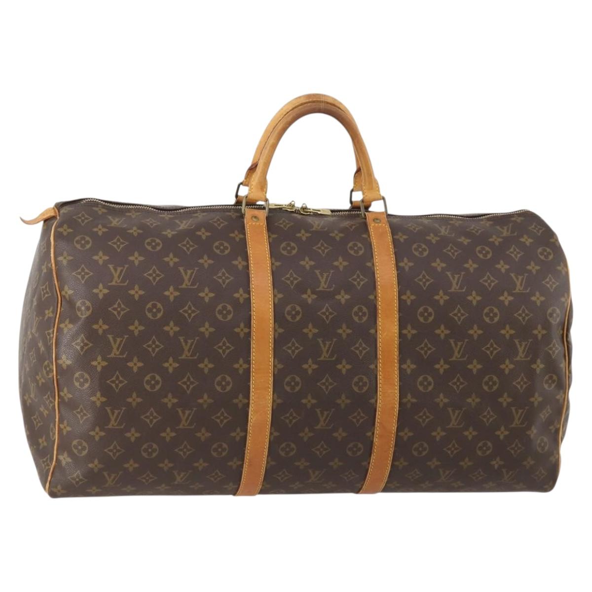 LOUIS VUITTON Monogram Keepall 60 Boston Bag M41422 LV Auth ep13958