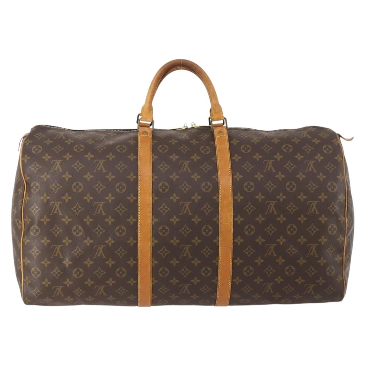 LOUIS VUITTON Monogram Keepall 60 Boston Bag M41422 LV Auth ep13958