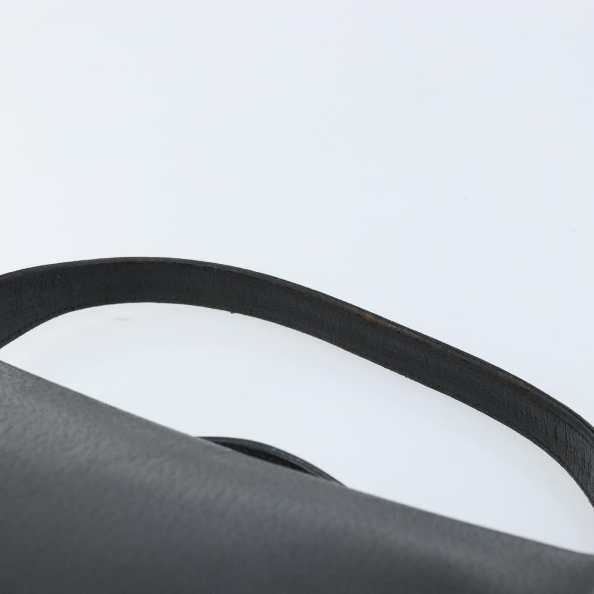 GUCCI Hand Bag Leather Black Gold 000 26 0025 Auth ep13973