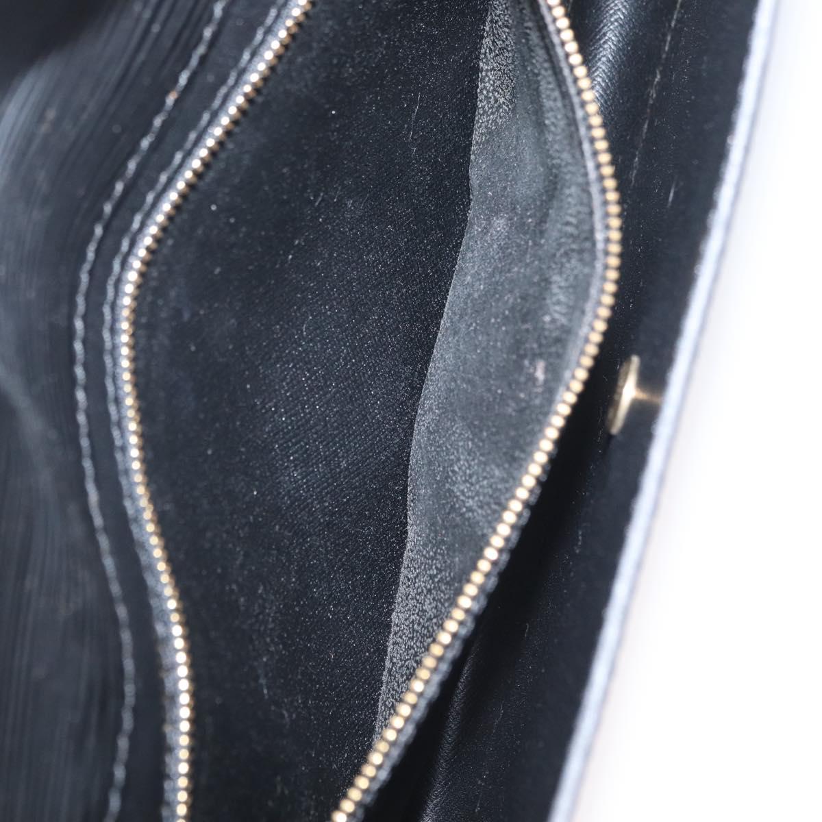 LOUIS VUITTON Epi Montaigne 27 Clutch Bag Black M52652 LV Auth ep13974