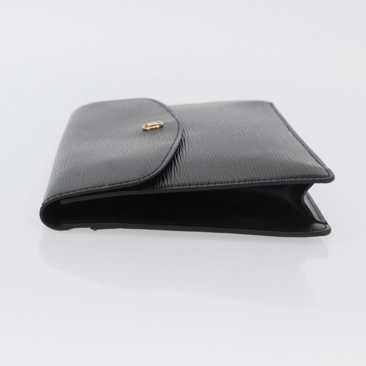 LOUIS VUITTON Epi Montaigne 27 Clutch Bag Black M52652 LV Auth ep13974