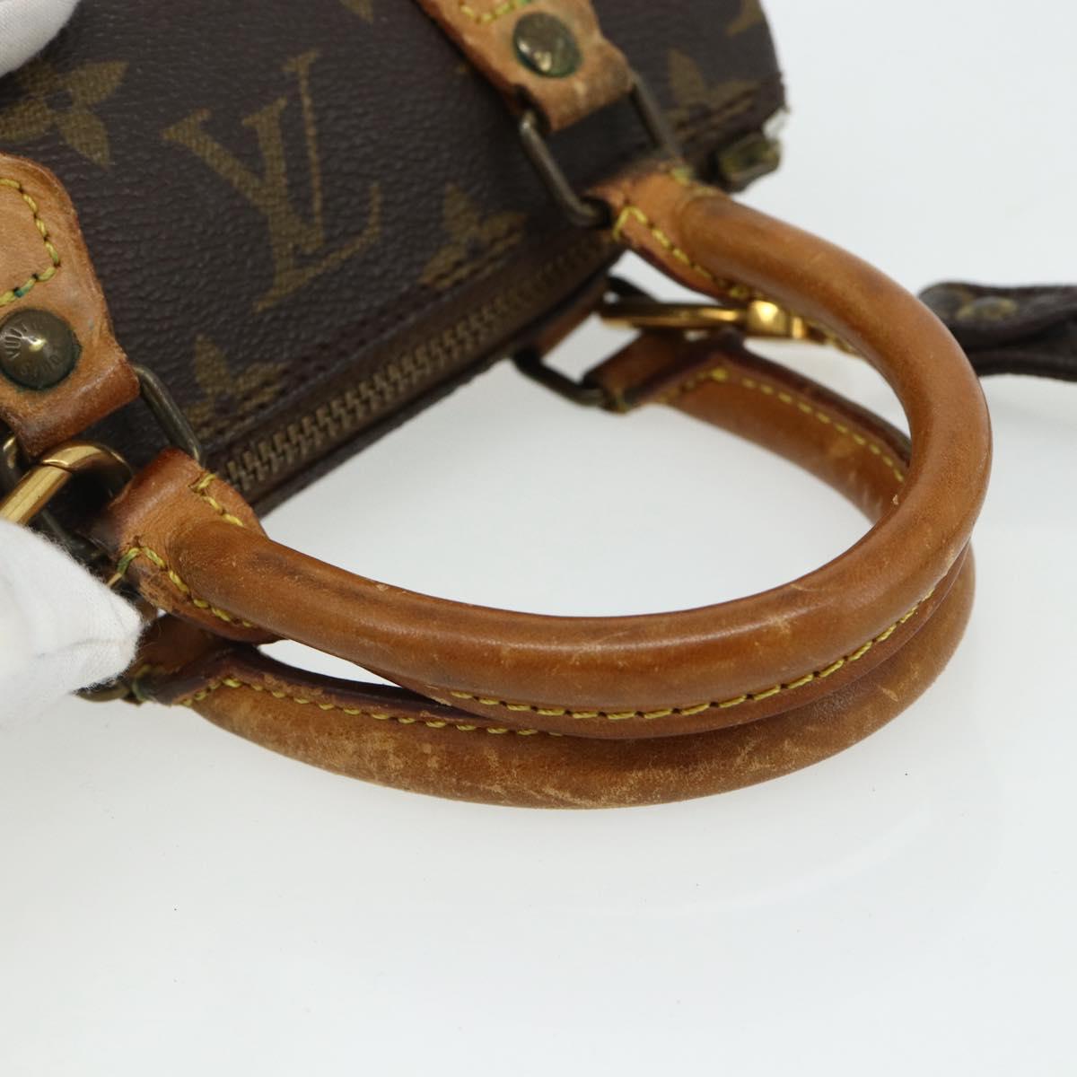 LOUIS VUITTON Monogram Mini Speedy Hand Bag M41534 LV Auth ep13988