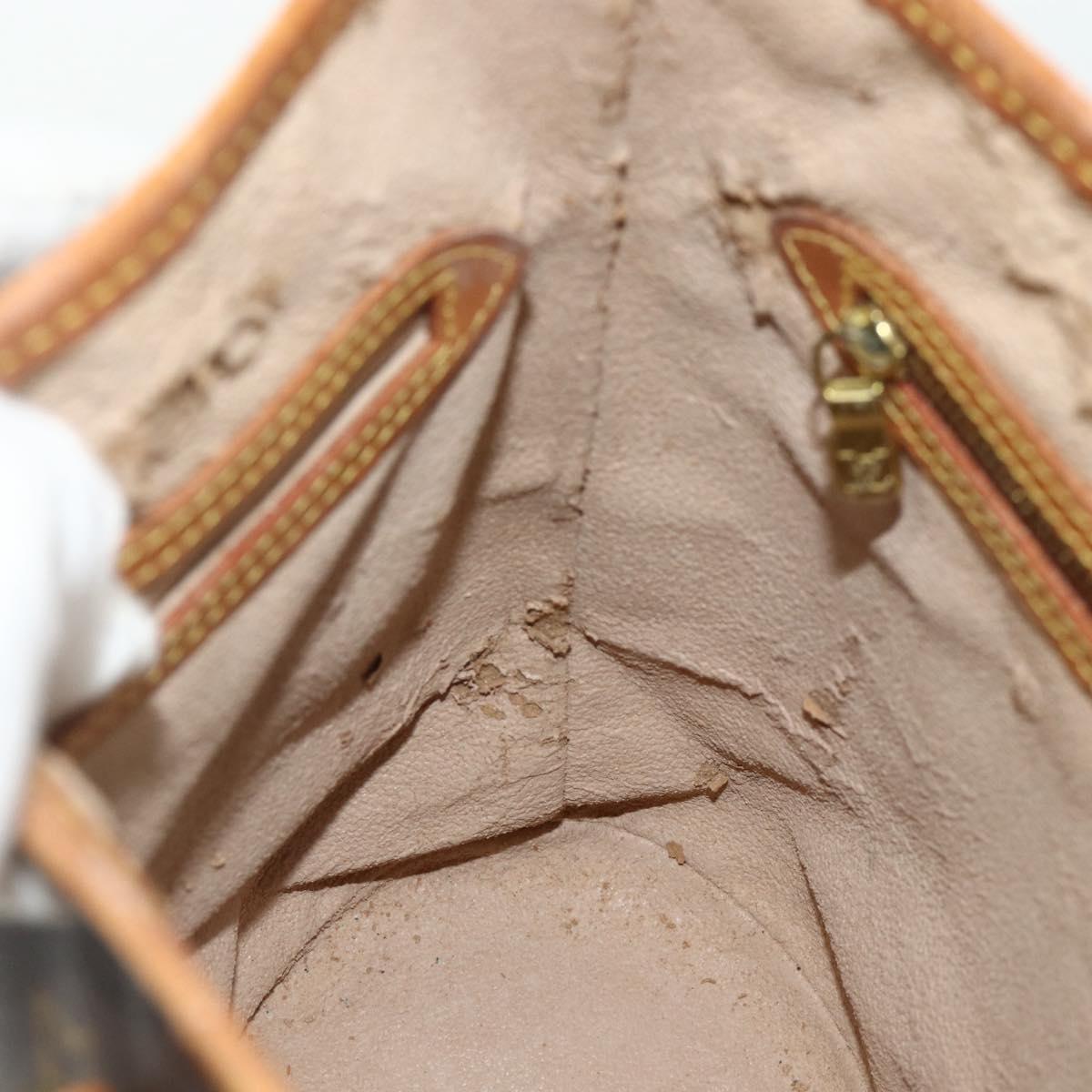 LOUIS VUITTON Monogram Bucket PM Shoulder Bag M42238 LV Auth ep14017