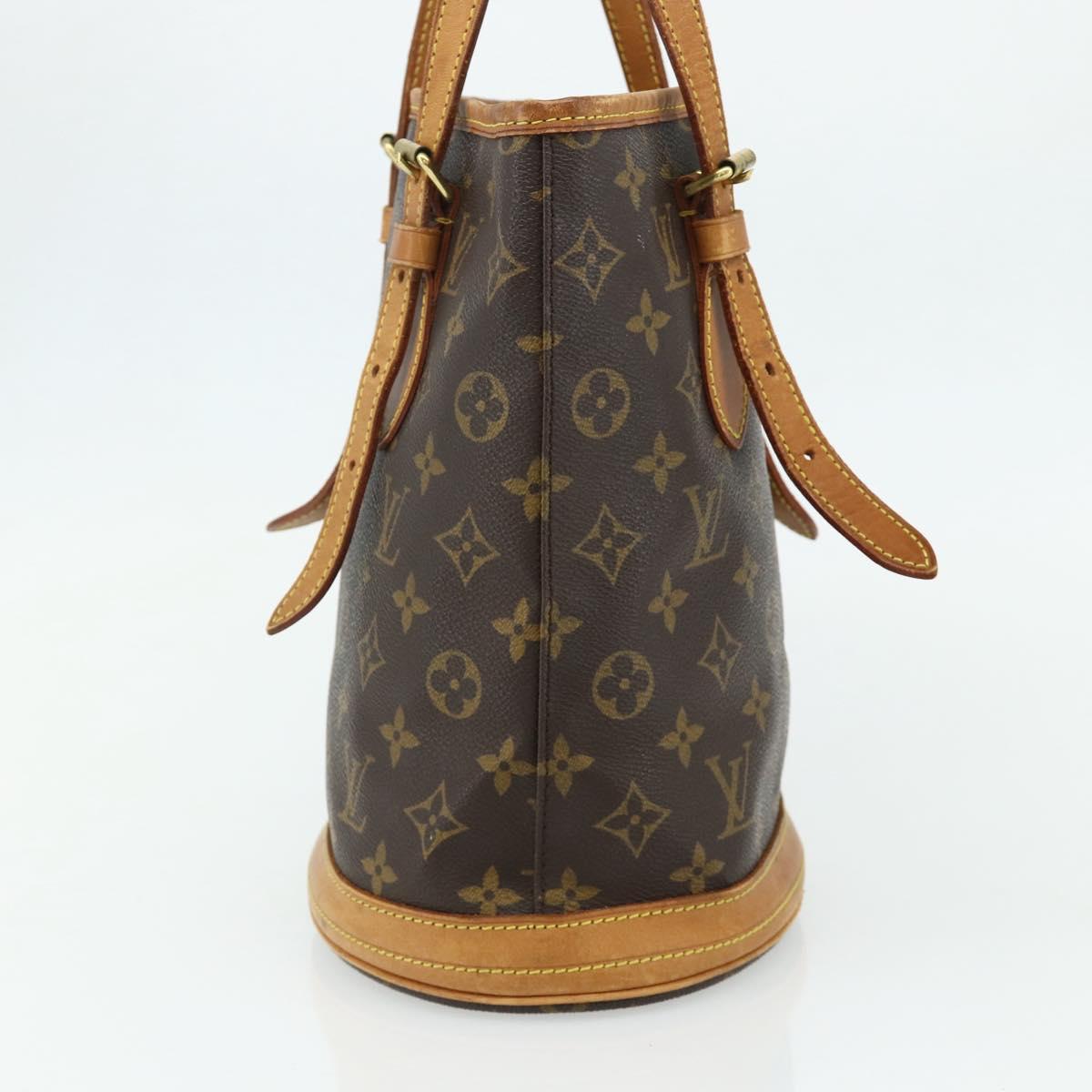 LOUIS VUITTON Monogram Bucket PM Shoulder Bag M42238 LV Auth ep14017