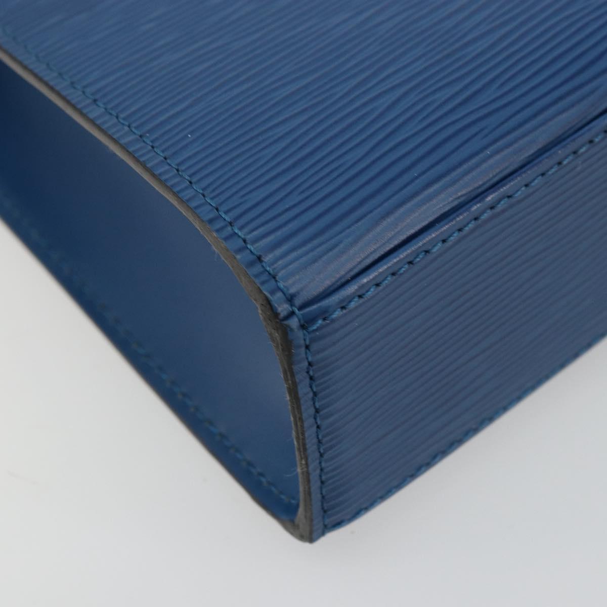 LOUIS VUITTON Epi Malesherbes Hand Bag Blue M52375 LV Auth ep14021A