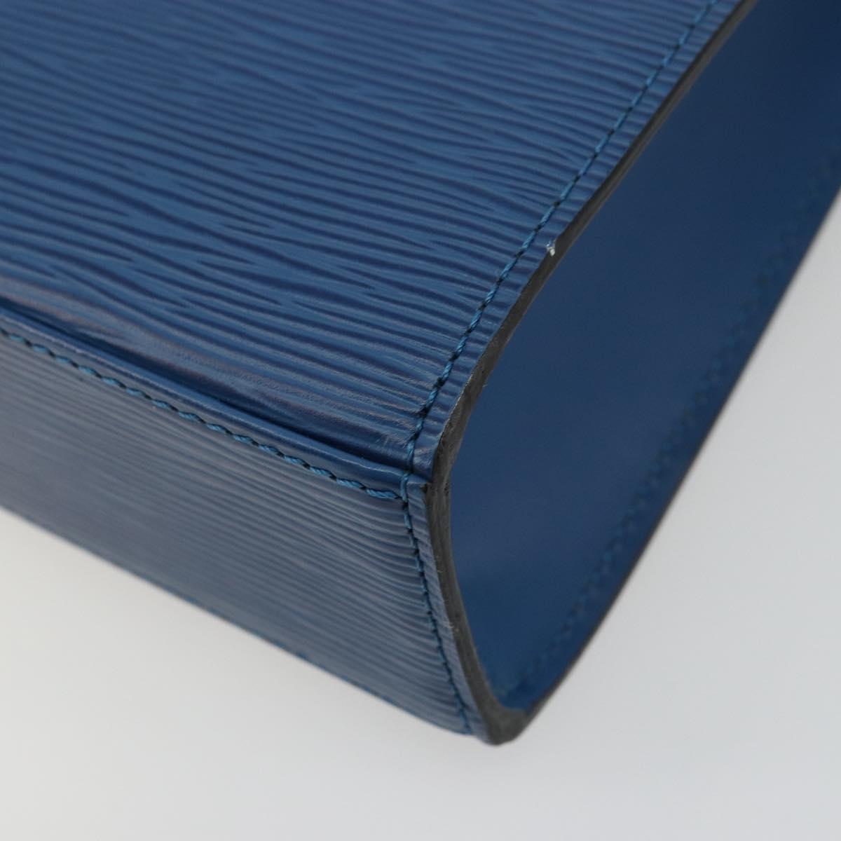LOUIS VUITTON Epi Malesherbes Hand Bag Blue M52375 LV Auth ep14021A