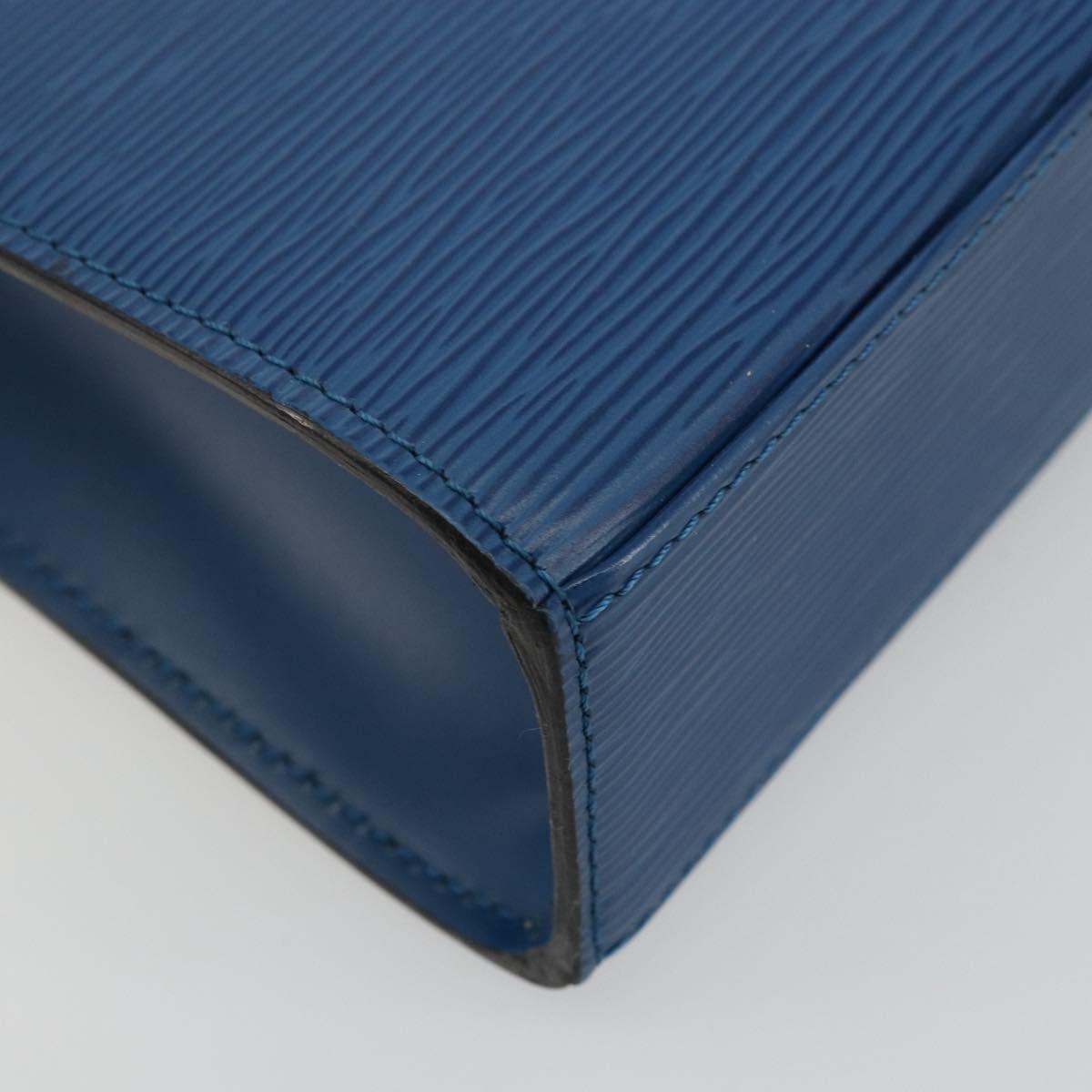 LOUIS VUITTON Epi Malesherbes Hand Bag Blue M52375 LV Auth ep14021A