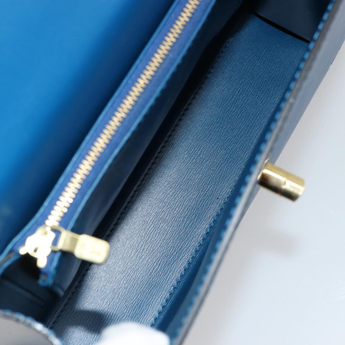 LOUIS VUITTON Epi Malesherbes Hand Bag Blue M52375 LV Auth ep14021A