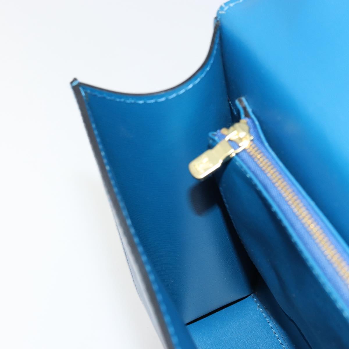 LOUIS VUITTON Epi Malesherbes Hand Bag Blue M52375 LV Auth ep14021A