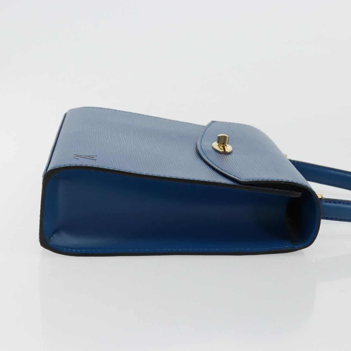 LOUIS VUITTON Epi Malesherbes Hand Bag Blue M52375 LV Auth ep14021A