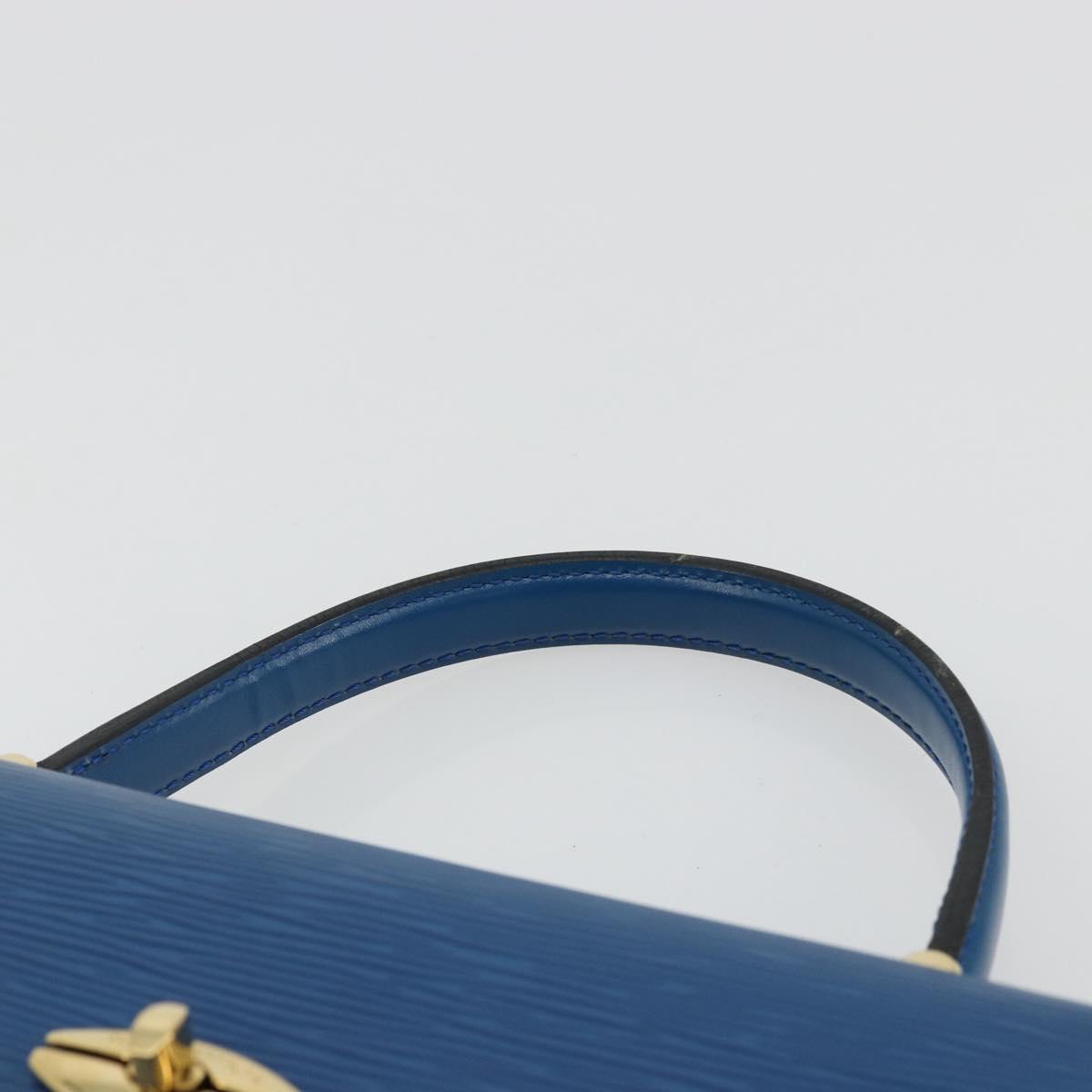 LOUIS VUITTON Epi Malesherbes Hand Bag Blue M52375 LV Auth ep14021A