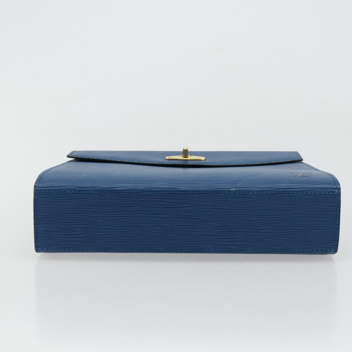 LOUIS VUITTON Epi Malesherbes Hand Bag Blue M52375 LV Auth ep14021A