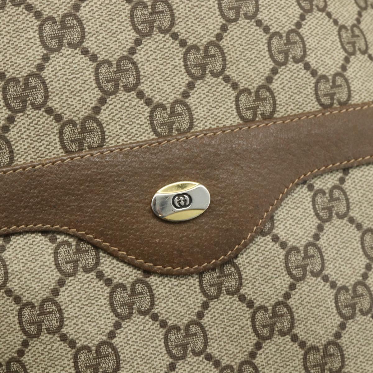 GUCCI GG Supreme Web Sherry Line Tote Bag PVC Beige 40 02 003 Auth ep14026