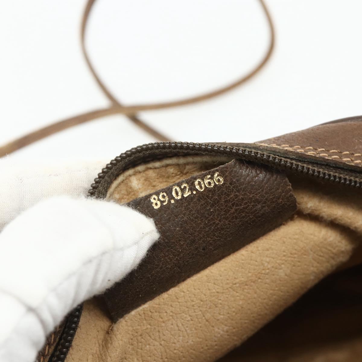 GUCCI GG Supreme Web Sherry Line Bag PVC Beige Gold 89 02 066 Auth ep14029