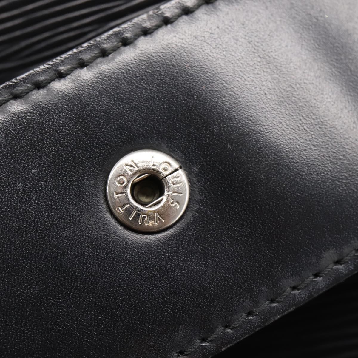 LOUIS VUITTON Epi Sac Depaule GM Shoulder Bag Black M80155 LV Auth ep14032