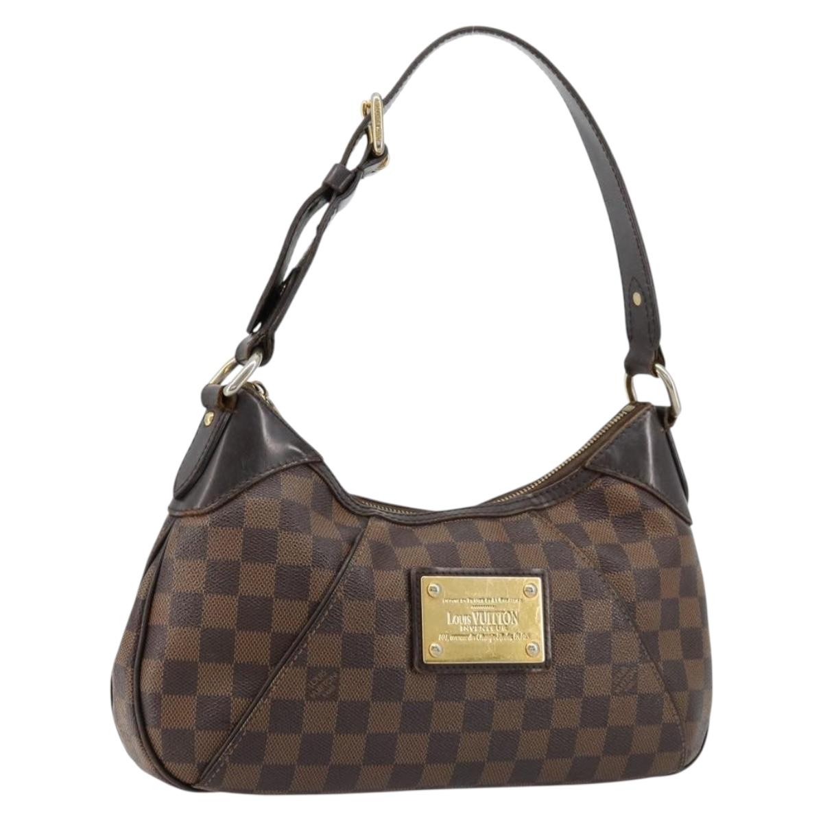 LOUIS VUITTON Damier Ebene Thames PM Shoulder Bag N48180 LV Auth ep14033