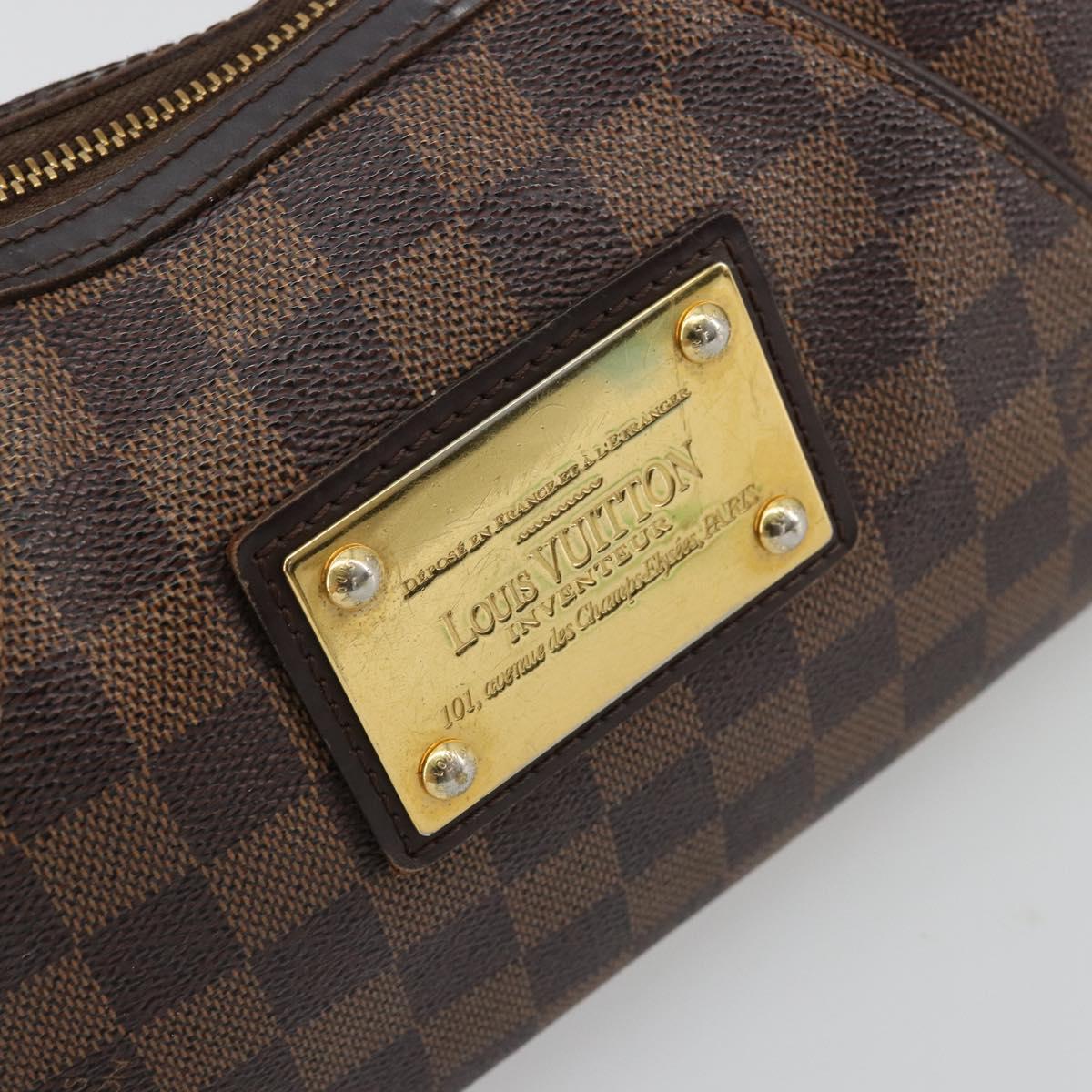 LOUIS VUITTON Damier Ebene Thames PM Shoulder Bag N48180 LV Auth ep14033