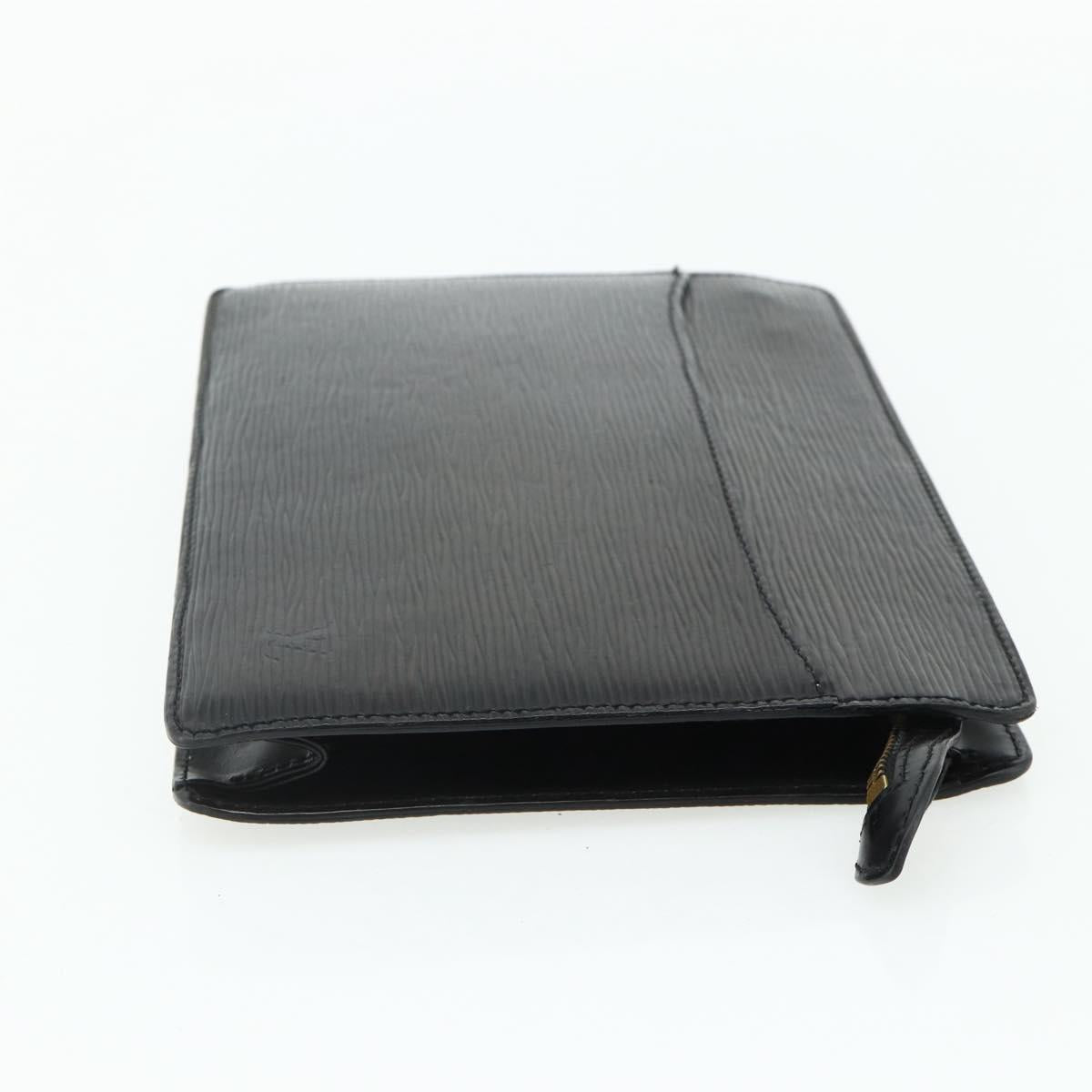 LOUIS VUITTON Epi Pochette Homme Clutch Bag Black M52522 LV Auth ep14034