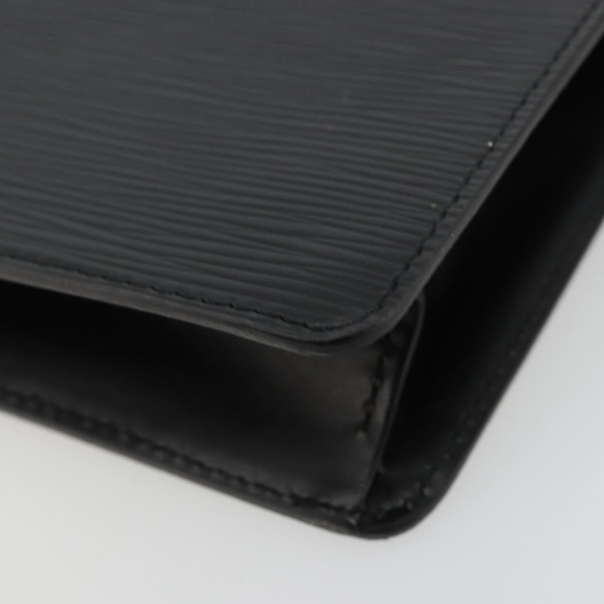 LOUIS VUITTON Epi Pochette Homme Clutch Bag Black M52522 LV Auth ep14051
