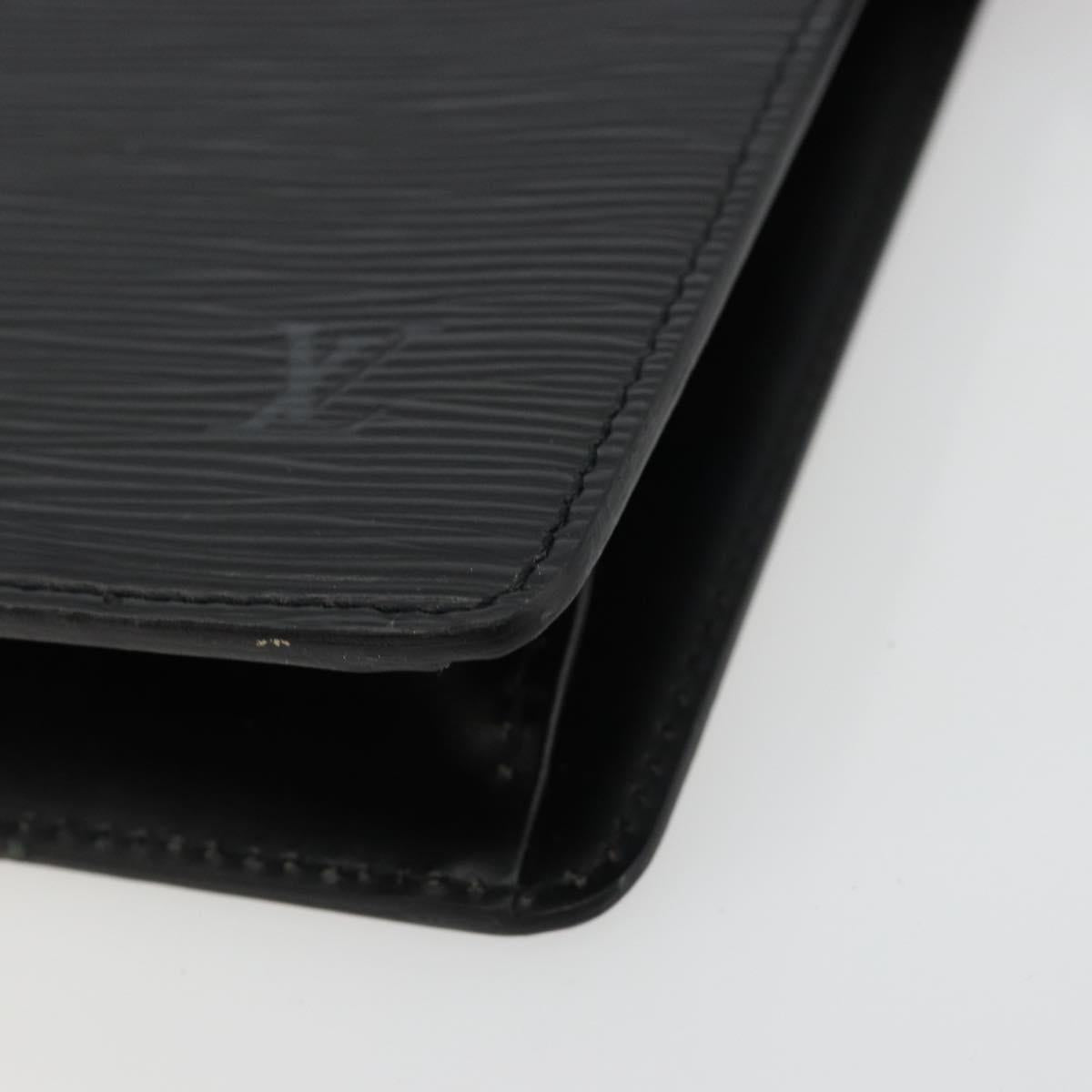 LOUIS VUITTON Epi Pochette Homme Clutch Bag Black M52522 LV Auth ep14051