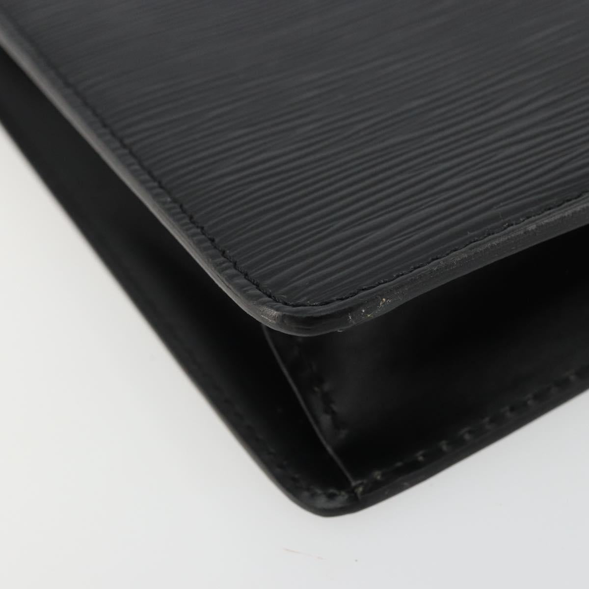 LOUIS VUITTON Epi Pochette Homme Clutch Bag Black M52522 LV Auth ep14051