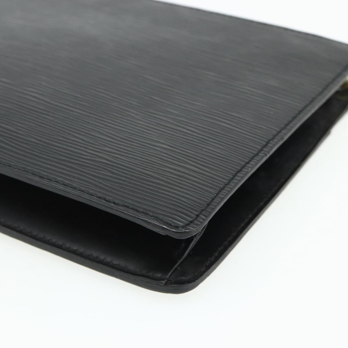 LOUIS VUITTON Epi Pochette Homme Clutch Bag Black M52522 LV Auth ep14052