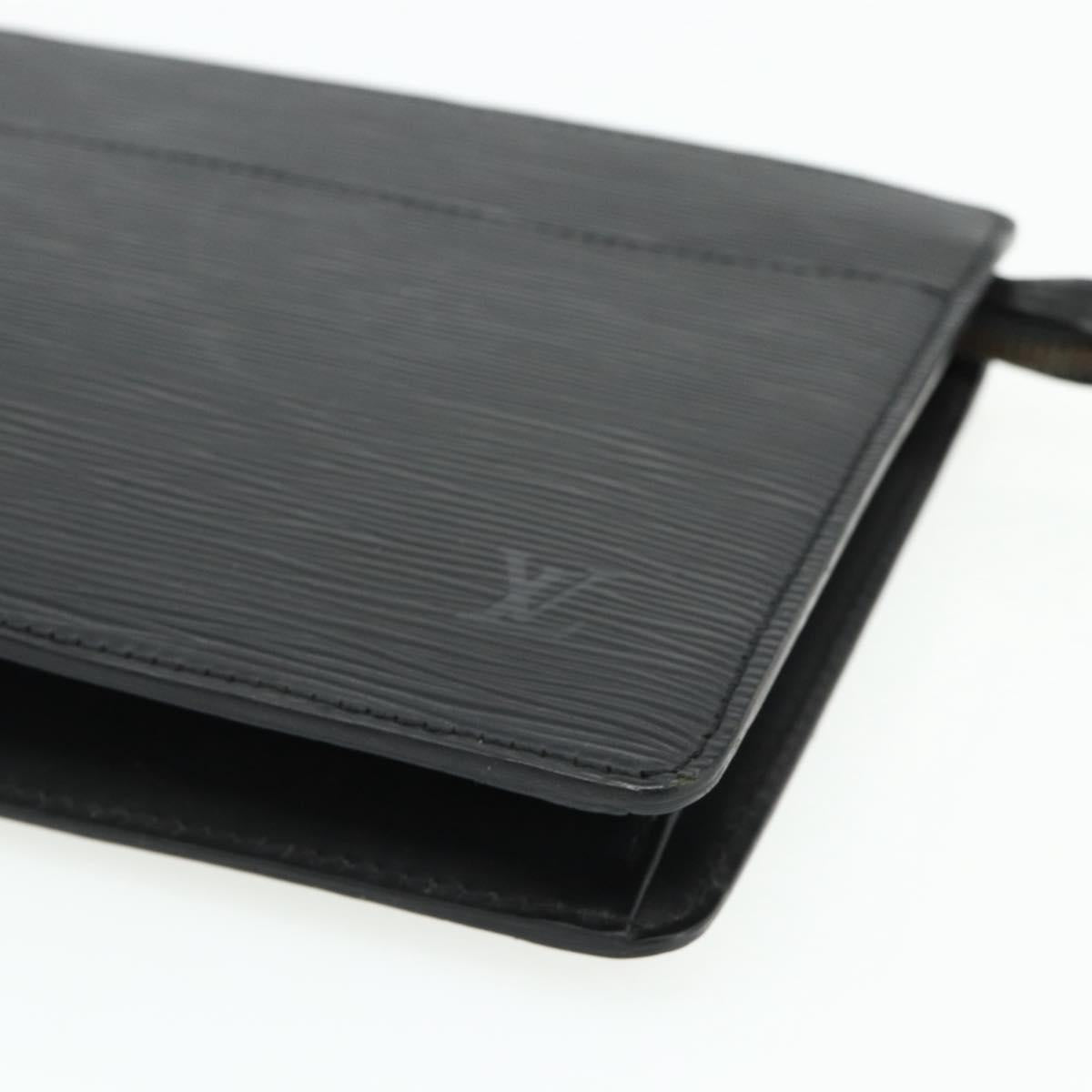 LOUIS VUITTON Epi Pochette Homme Clutch Bag Black M52522 LV Auth ep14052