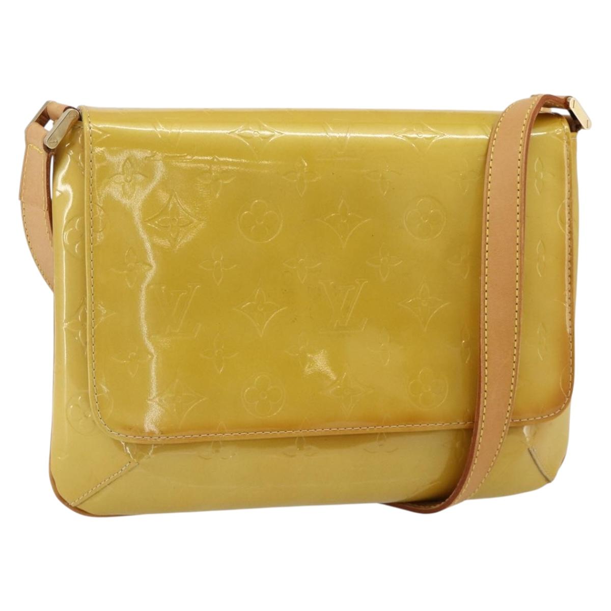 LOUIS VUITTON Monogram Vernis Thompson Street Bag Beige M91301 LV Auth ep14057A