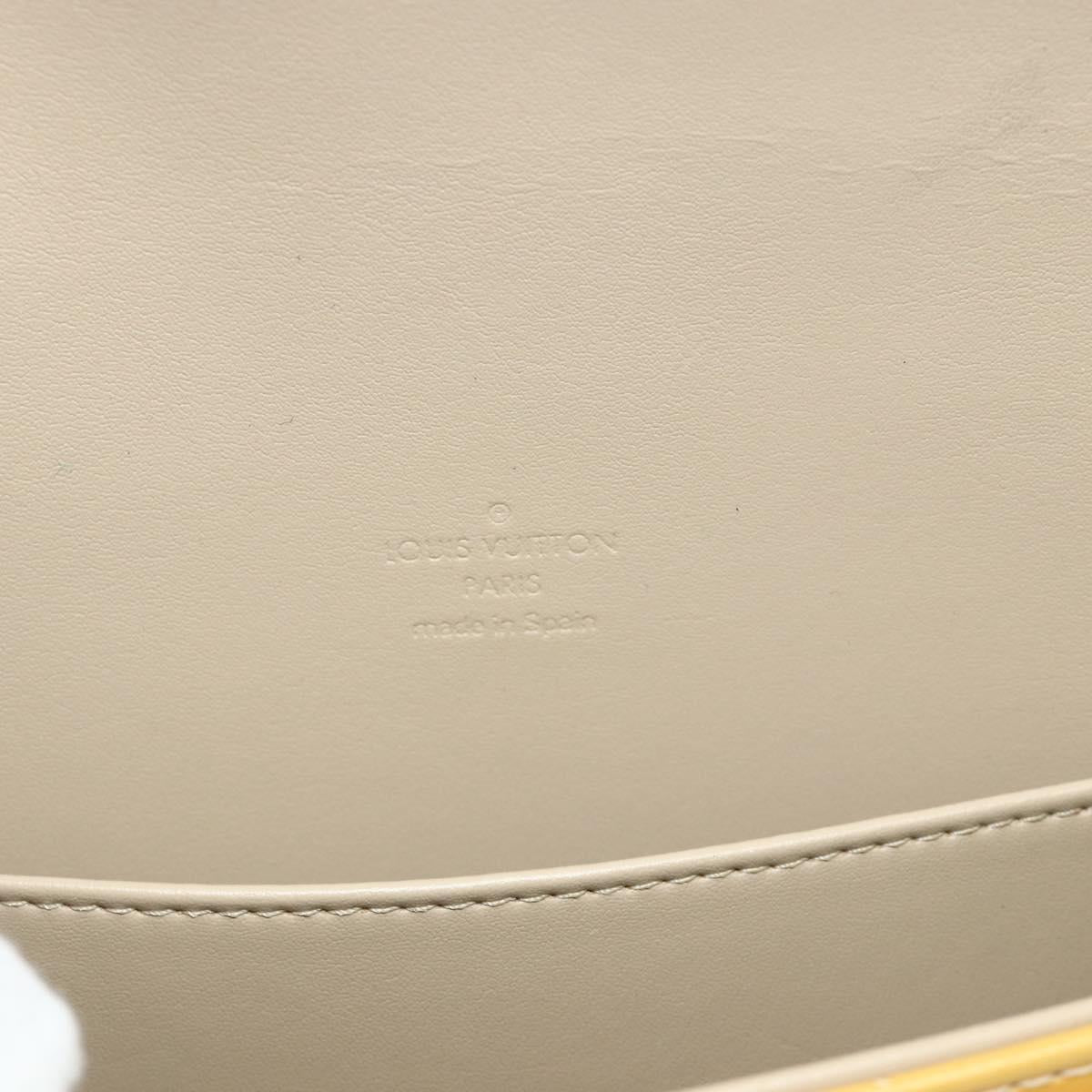 LOUIS VUITTON Monogram Vernis Thompson Street Bag Beige M91301 LV Auth ep14057A