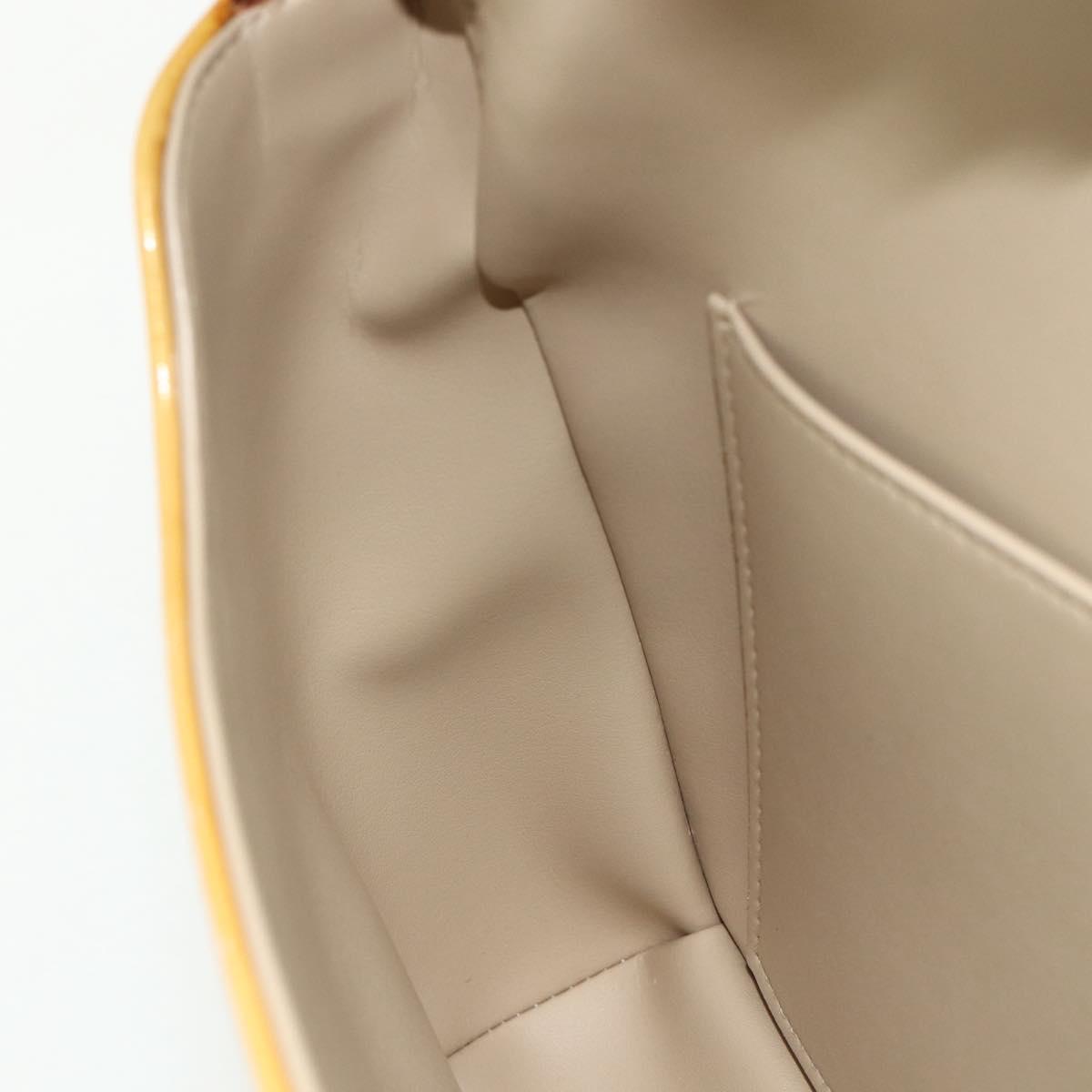 LOUIS VUITTON Monogram Vernis Thompson Street Bag Beige M91301 LV Auth ep14057A