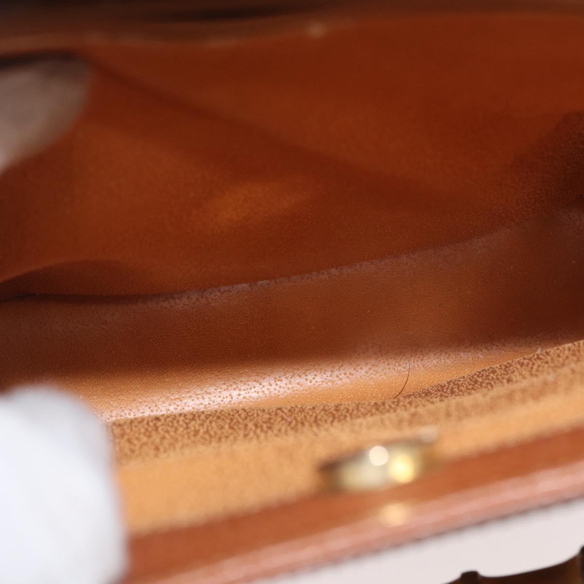 GUCCI Bamboo Hand Bag Leather Brown Gold 002 123 0260 Auth ep14063