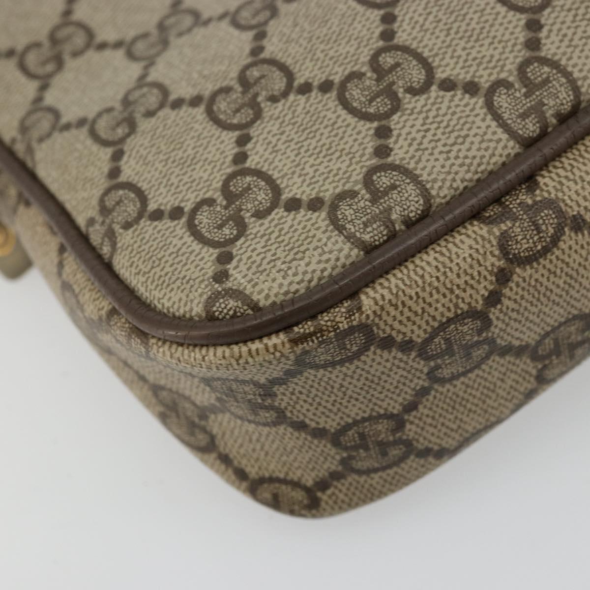 GUCCI GG Supreme Shoulder Bag Beige Gold 97 02 068 Auth ep14104