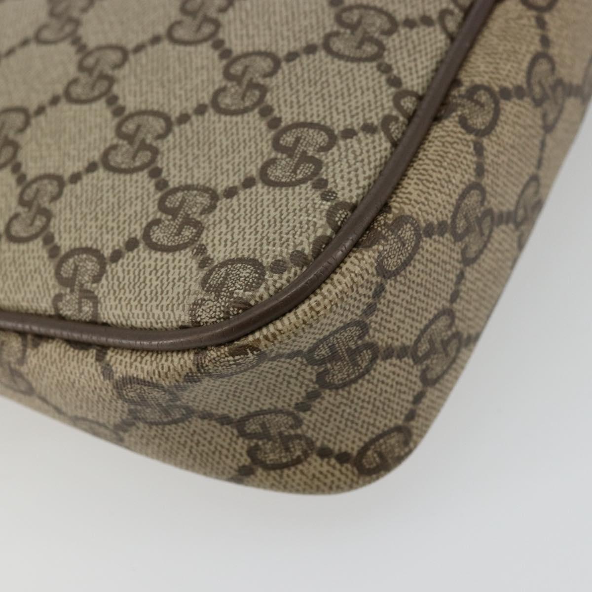 GUCCI GG Supreme Shoulder Bag Beige Gold 97 02 068 Auth ep14104