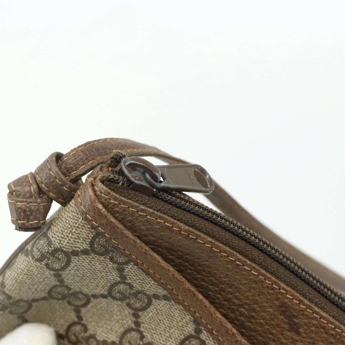 GUCCI GG Supreme Shoulder Bag PVC Beige Gold 904 02 020 Auth ep14105