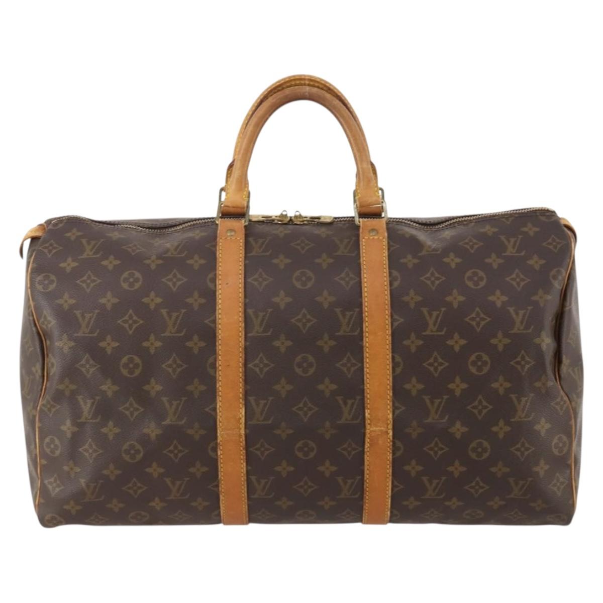LOUIS VUITTON Monogram Keepall 50 Boston Bag M41426 LV Auth ep14130