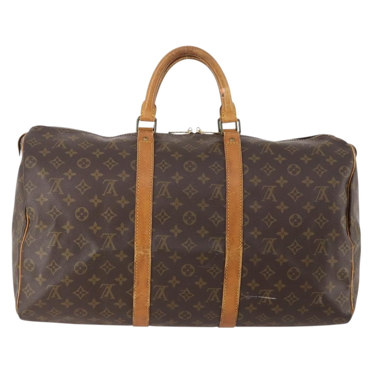LOUIS VUITTON Monogram Keepall 50 Boston Bag M41426 LV Auth ep14130