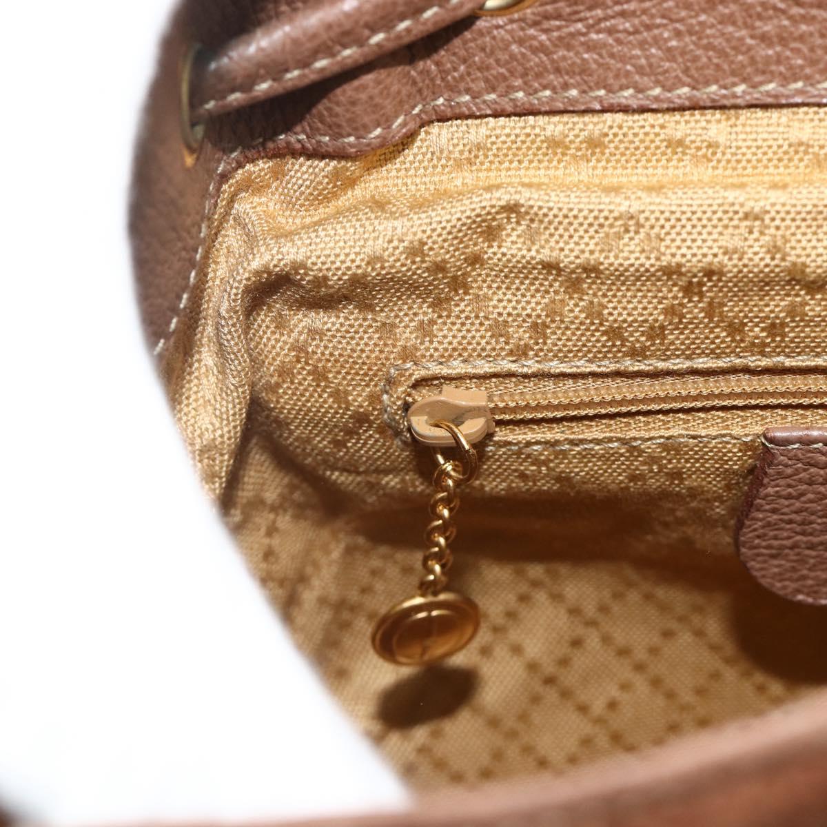 GUCCI Bamboo Backpack Suede Brown Gold 003 3444 0030 Auth ep14134